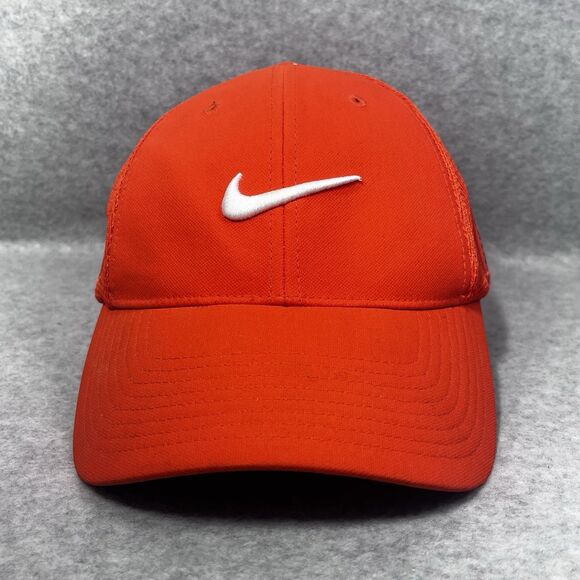 Nike Golf Tour Legacy‎ RZN Vapor Flexfit Fitted Hat Cap S/M Mesh Back Orange - Picture 15 of 16